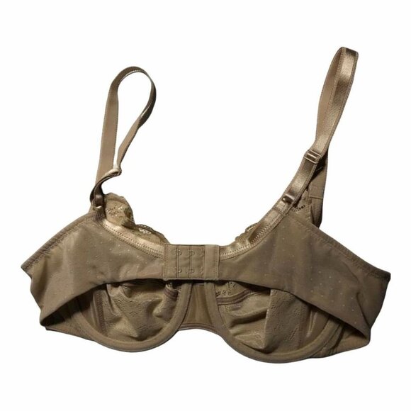 #3459-4 Wacoal Basic Benefits Lace Bra 855290 Beige Size 38C Underwire - Picture 4 of 6